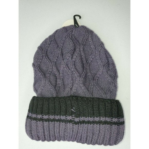 womens Thermal Cuffed Winter Hat purple soft cozy lining 3.4 TOG Heat Zone - Picture 2 of 4